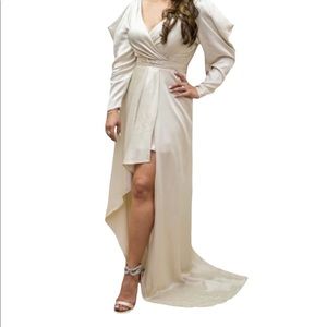 100% silk handmade wedding dress